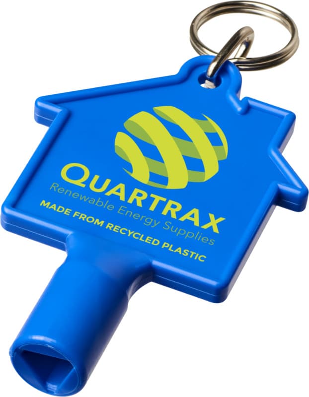 Maximilian house-shaped recycled utility key keychain 6