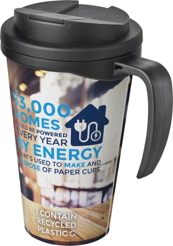 Brite-Americano® Grande 350 ml mug with spill-proof lid 1