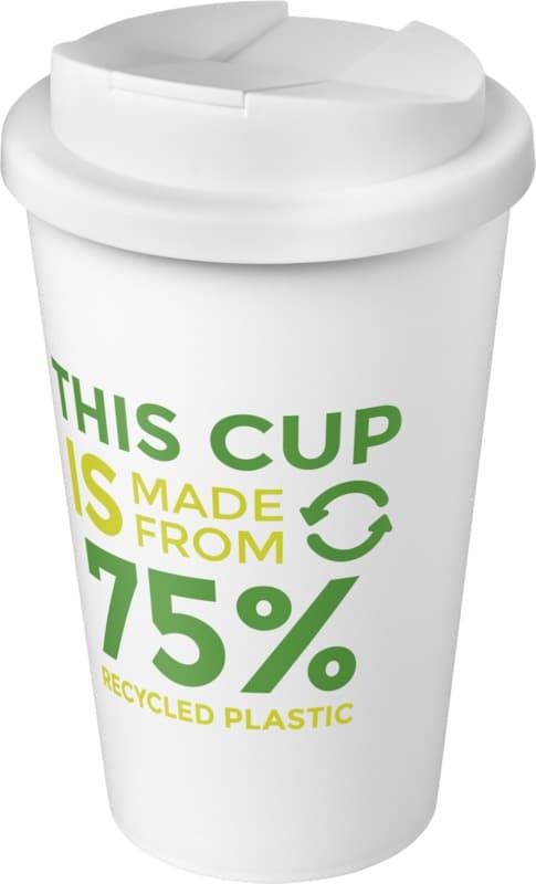 Americano® Eco 350 ml recycled tumbler with spill-proof lid 145