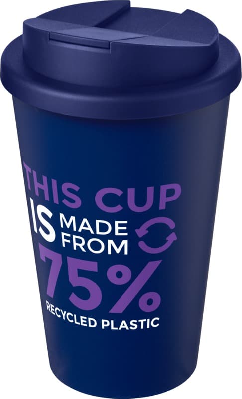 Americano® Eco 350 ml recycled tumbler with spill-proof lid 110
