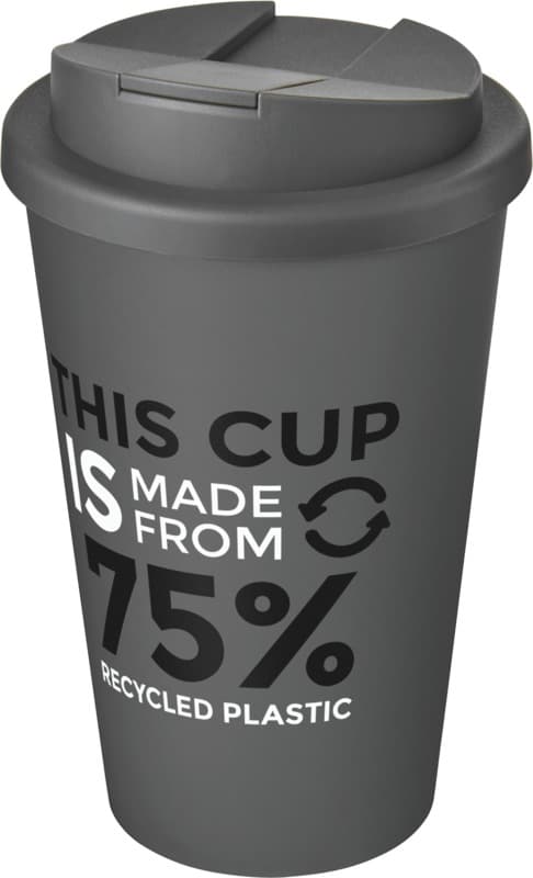 Americano® Eco 350 ml recycled tumbler with spill-proof lid 125