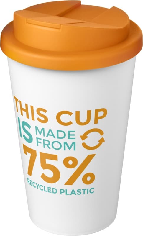 Americano® Eco 350 ml recycled tumbler with spill-proof lid 70