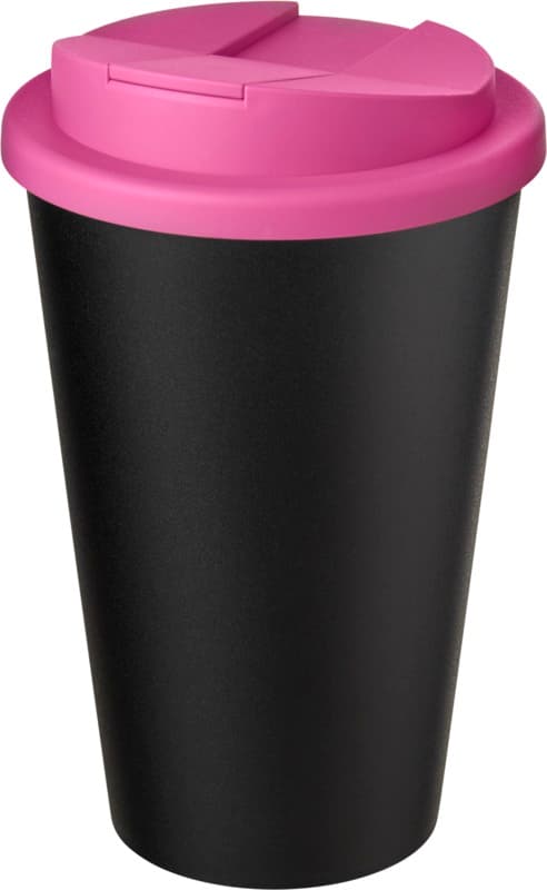 Americano® Eco 350 ml recycled tumbler with spill-proof lid 56