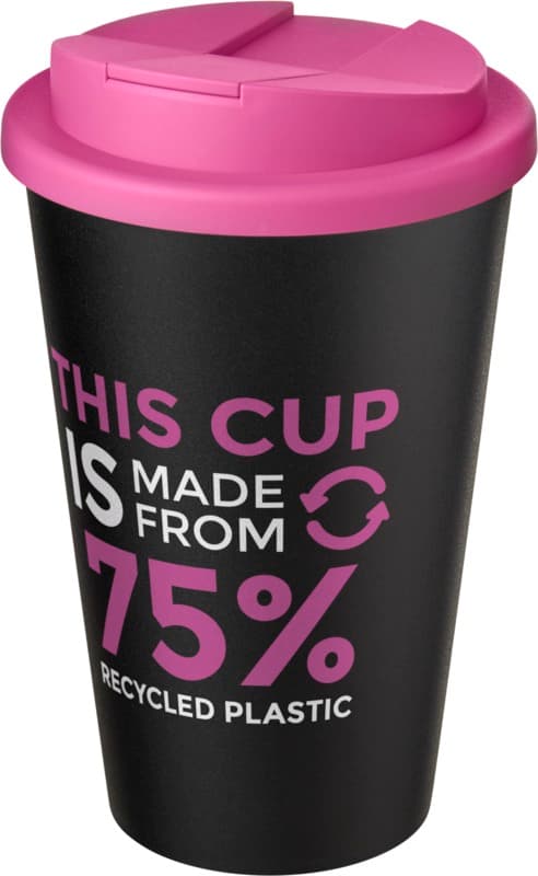 Americano® Eco 350 ml recycled tumbler with spill-proof lid 60