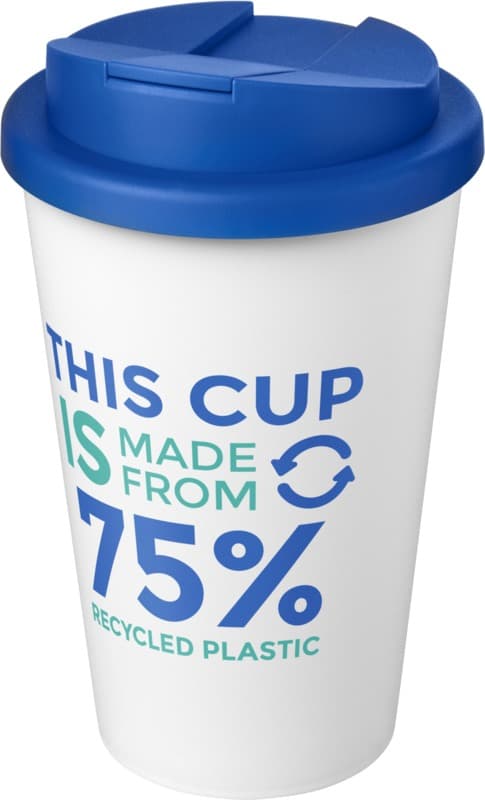 Americano® Eco 350 ml recycled tumbler with spill-proof lid 95