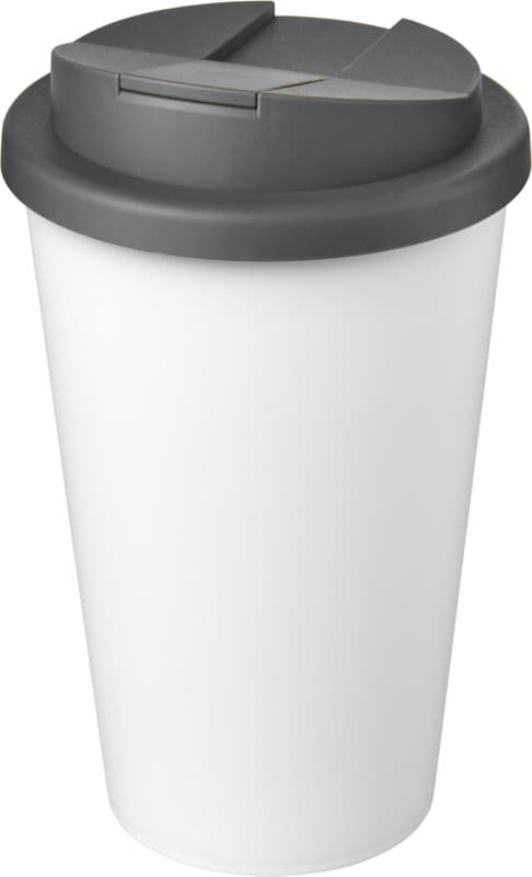 Americano® Eco 350 ml recycled tumbler with spill-proof lid 71