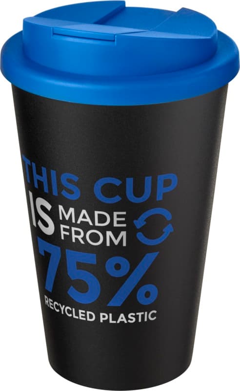 Americano® Eco 350 ml recycled tumbler with spill-proof lid 55