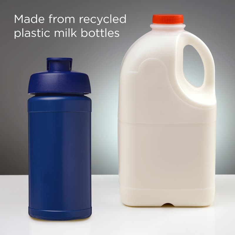 Baseline 500 ml recycled sport bottle with flip lid 4