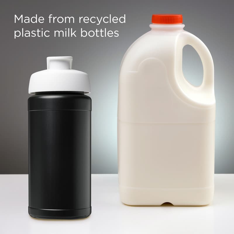 Baseline 500 ml recycled sport bottle with flip lid 49