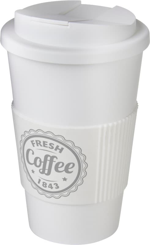 Americano® 350 ml tumbler with grip & spill-proof lid 20