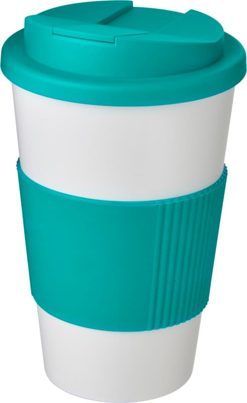 Americano® 350 ml tumbler with grip & spill-proof lid 21