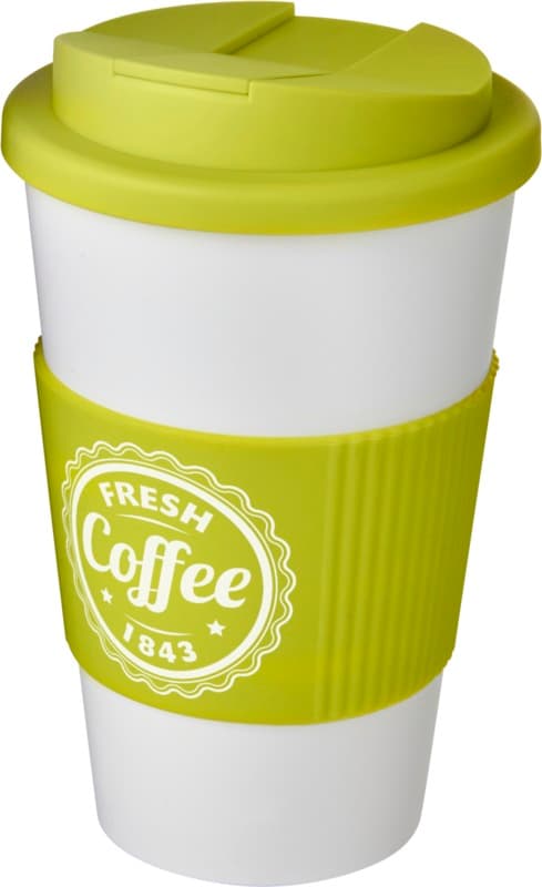 Americano® 350 ml tumbler with grip & spill-proof lid 30