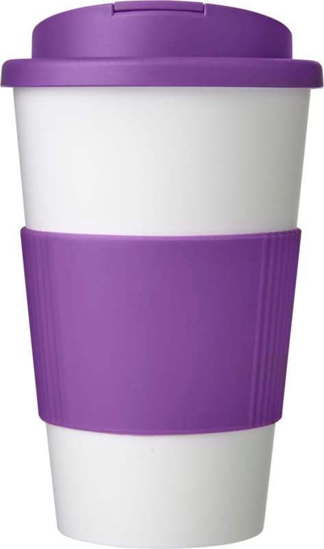 Americano® 350 ml tumbler with grip & spill-proof lid 37