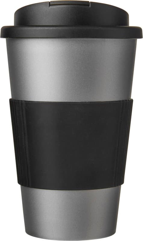 Americano® 350 ml tumbler with grip & spill-proof lid 52