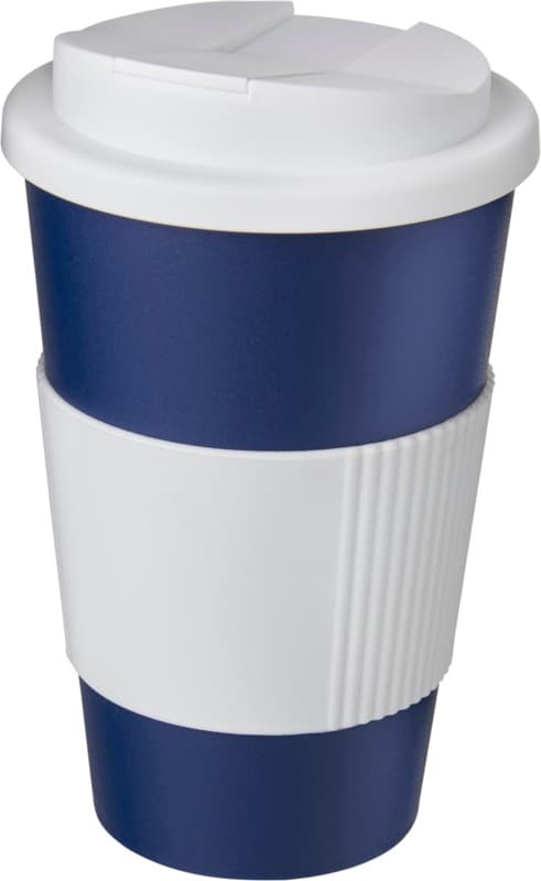 Americano® 350 ml tumbler with grip & spill-proof lid 71