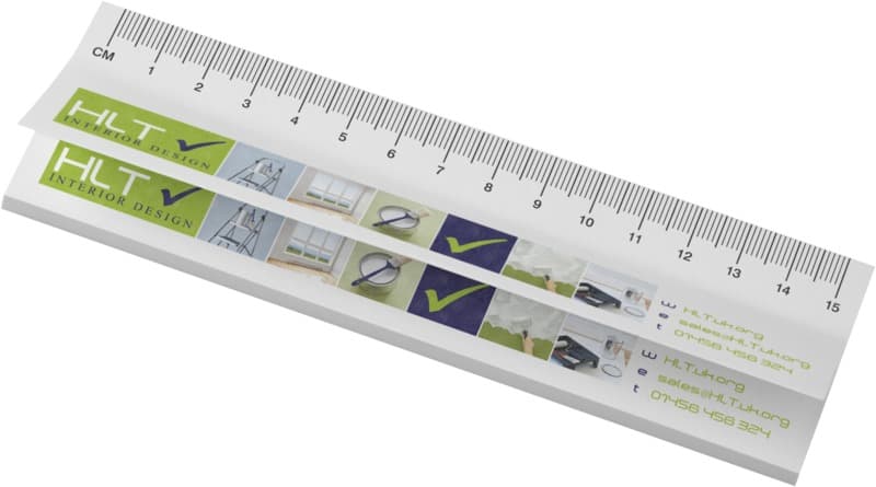 Sticky-Mate® recycled sticky notes with printed 15 cm ruler 6
