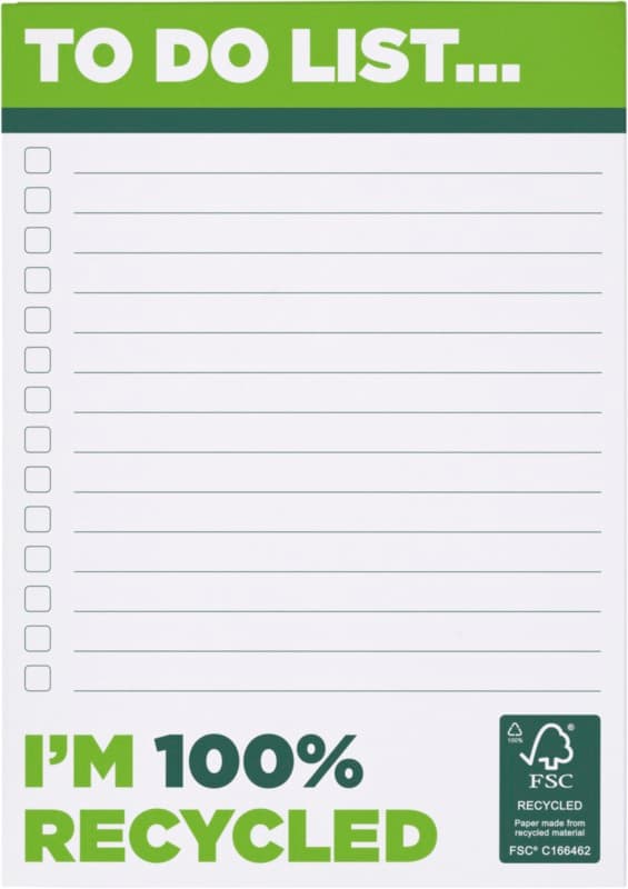 Desk-Mate® A6 recycled notepad 2