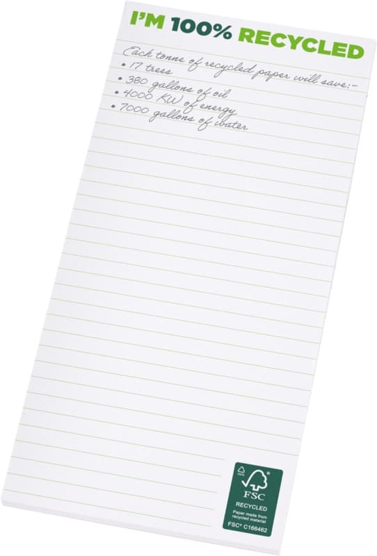 Desk-Mate® 1/3 A4 recycled notepad 1
