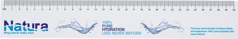 Sticky-Mate® recycled sticky notes with printed 30 cm ruler 2