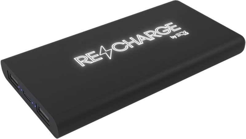 SCX.design P40 10.000 mAh light-up wireless rubber power bank 1