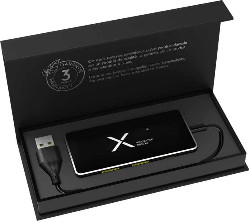 SCX.design H20 8-in-1 USB hub with dual input and 6-ports 8