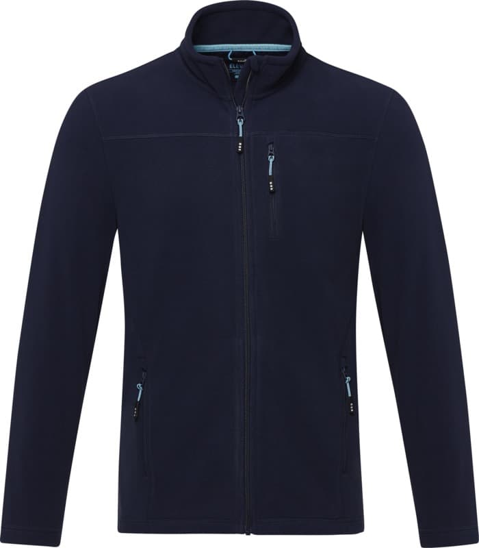 Amber men's GRS recycled full zip fleece jacket 8