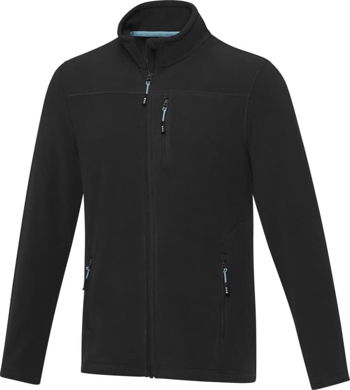 Amber men's GRS recycled full zip fleece jacket 13