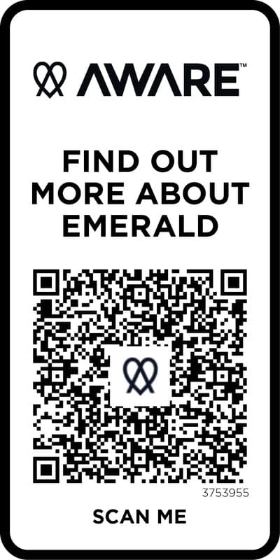 Emerald short sleeve unisex Aware™ recycled polo 21