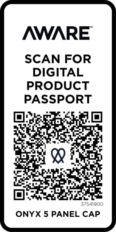 Onyx 5 panel Aware™ recycled cap 4