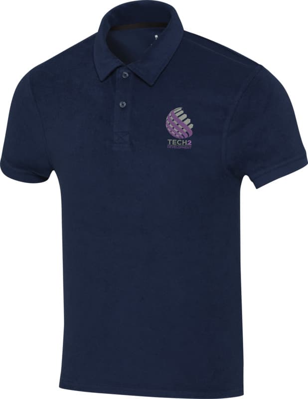 Akoya GRS recycled terry unisex polo 16