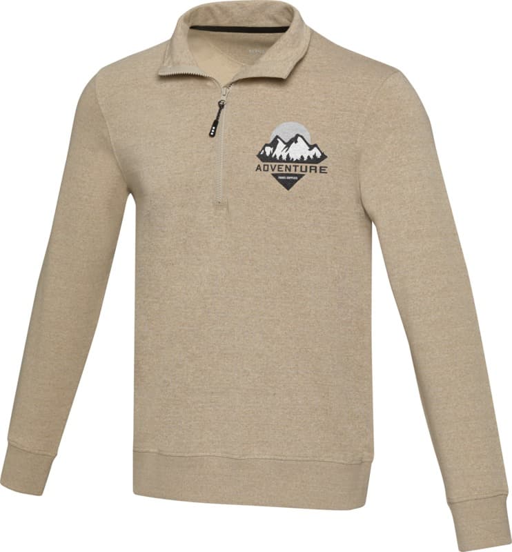 Tin unisex Aware™ recycled quarter zip sweater  7