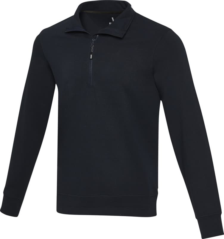 Tin unisex Aware™ recycled quarter zip sweater  8