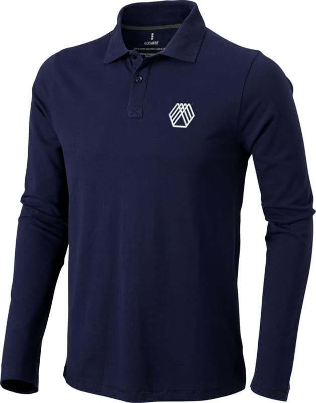 Oakville long sleeve men's polo 16