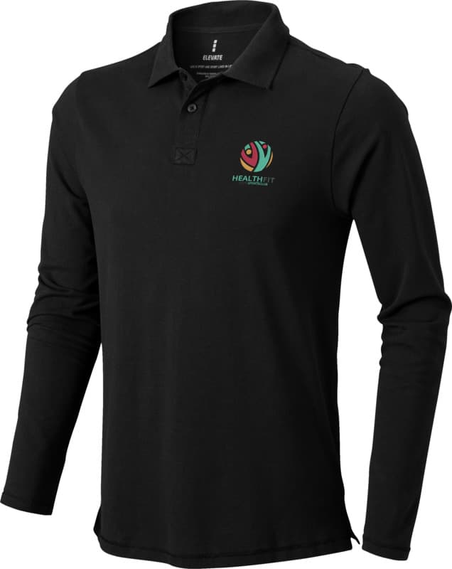 Oakville long sleeve men's polo 24