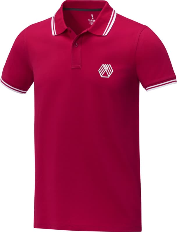 Amarago short sleeve men's tipping polo 14