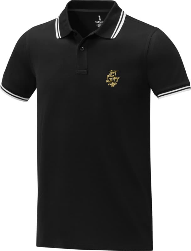 Amarago short sleeve men's tipping polo 35