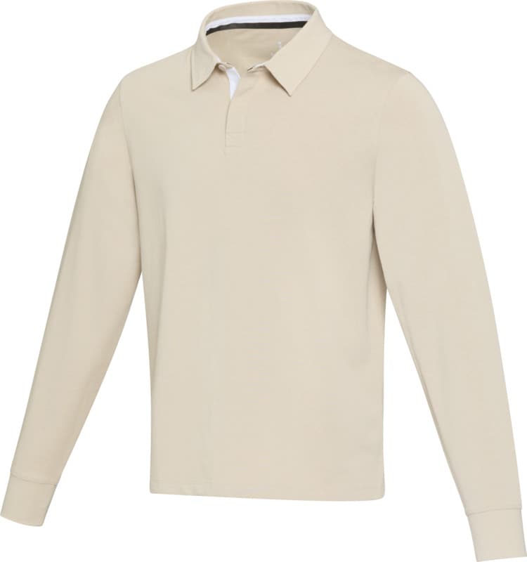 Clyde unisex organic rugby polo sweatshirt 16