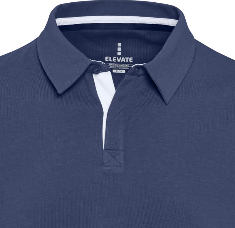 Clyde unisex organic rugby polo sweatshirt 14