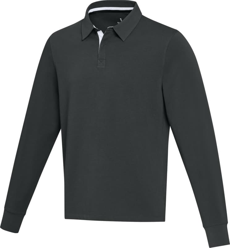 Clyde unisex organic rugby polo sweatshirt 1