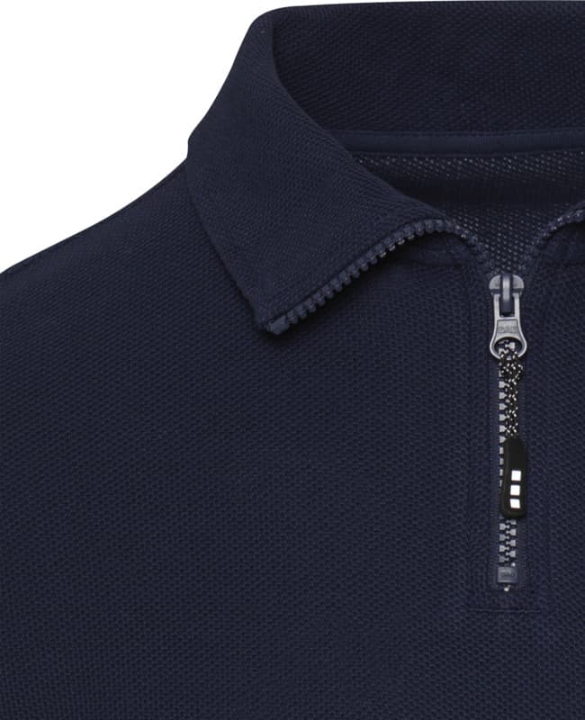 Zeus long sleeve unisex half zip polo 9