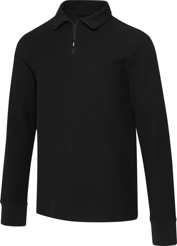 Zeus long sleeve unisex half zip polo 11