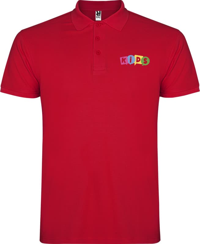 Star short sleeve kids polo 31