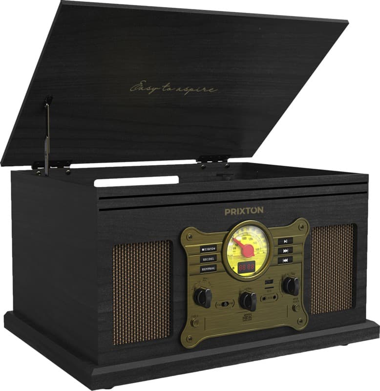 Prixton Century vinyl turntable and music player 1