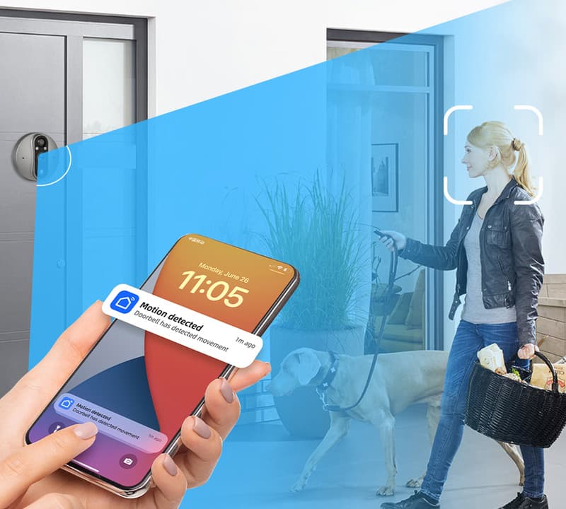 Prixton DV50 smart wifi door guard viewer 5