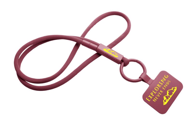 Tubyard lanyard phone holder with recycled plastic tube 16