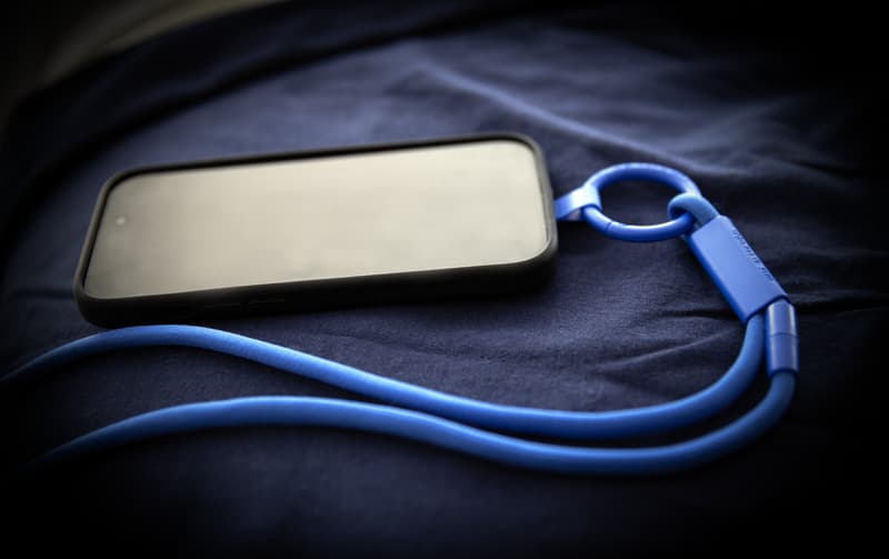 Tubyard lanyard phone holder with recycled plastic tube 55