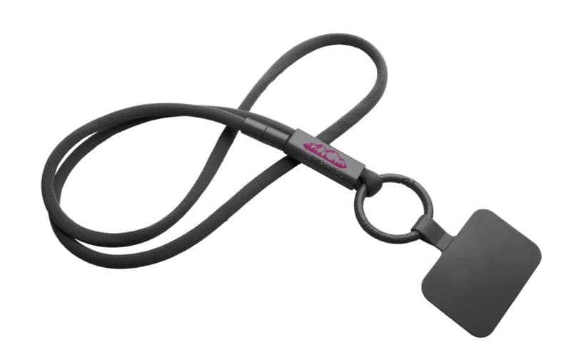 Tubyard lanyard phone holder with recycled plastic tube 80