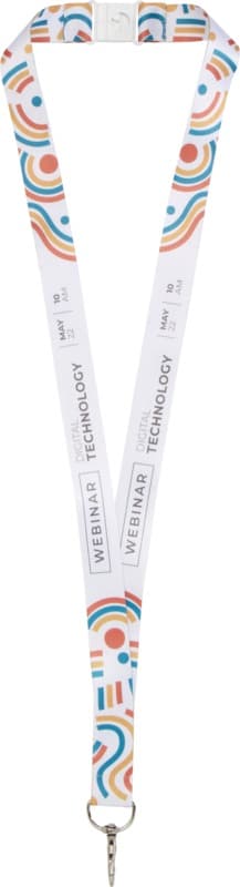 Addie sublimation lanyard with safety breakaway 7