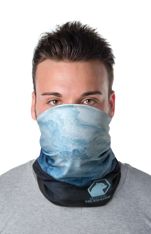 Zoya RPET sublimation multi-scarf with hems and fleece layer  11