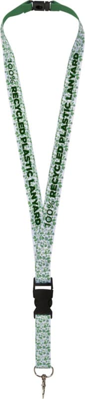 Balta recycled PET lanyard with safety breakaway and buckle 1